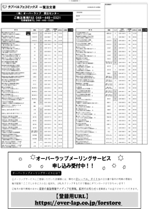 【NEW】ラブパルフェコミックス4月刊の注文書