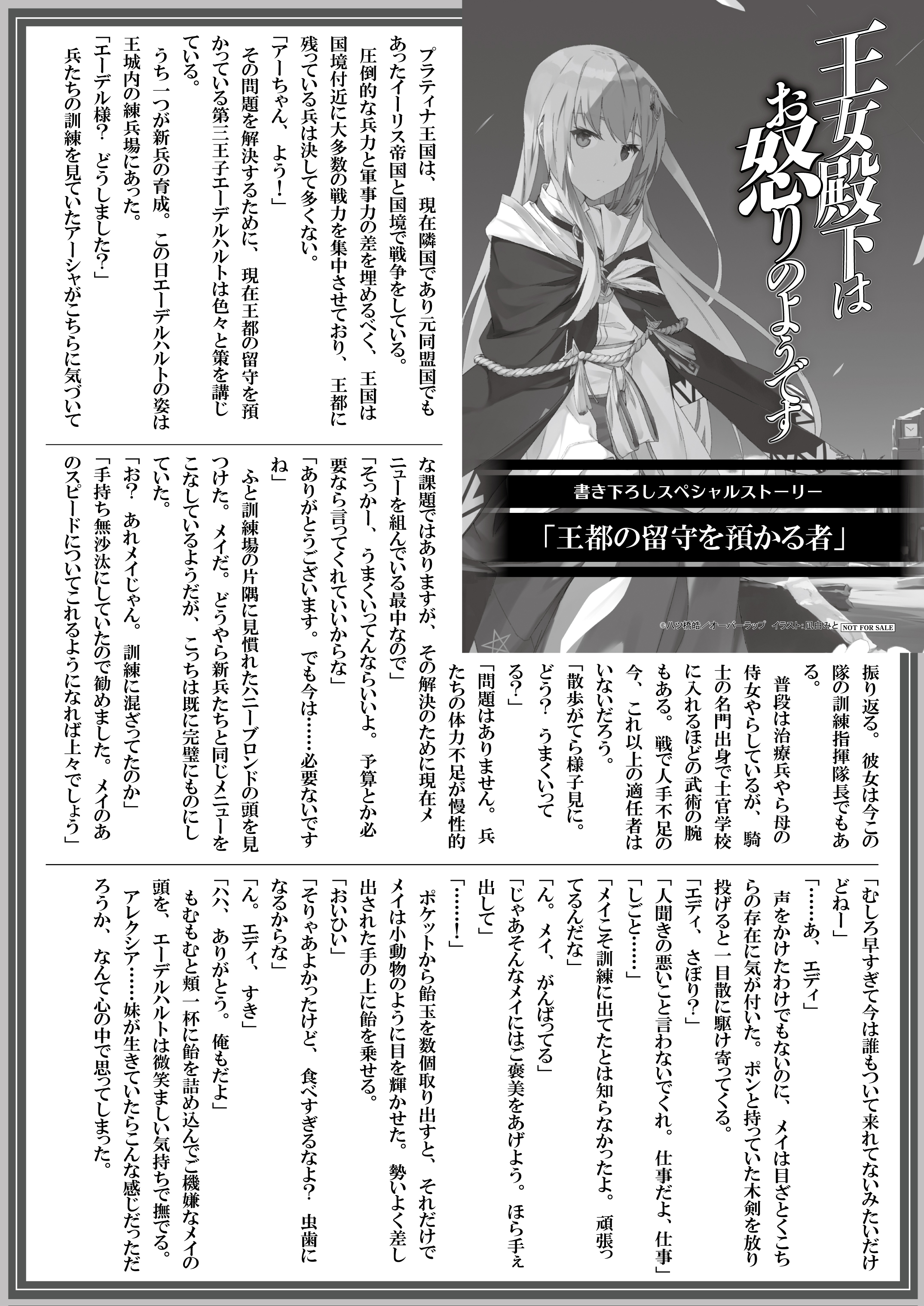 【文庫】『王女殿下はお怒りのようです-7』B5SSペーパー