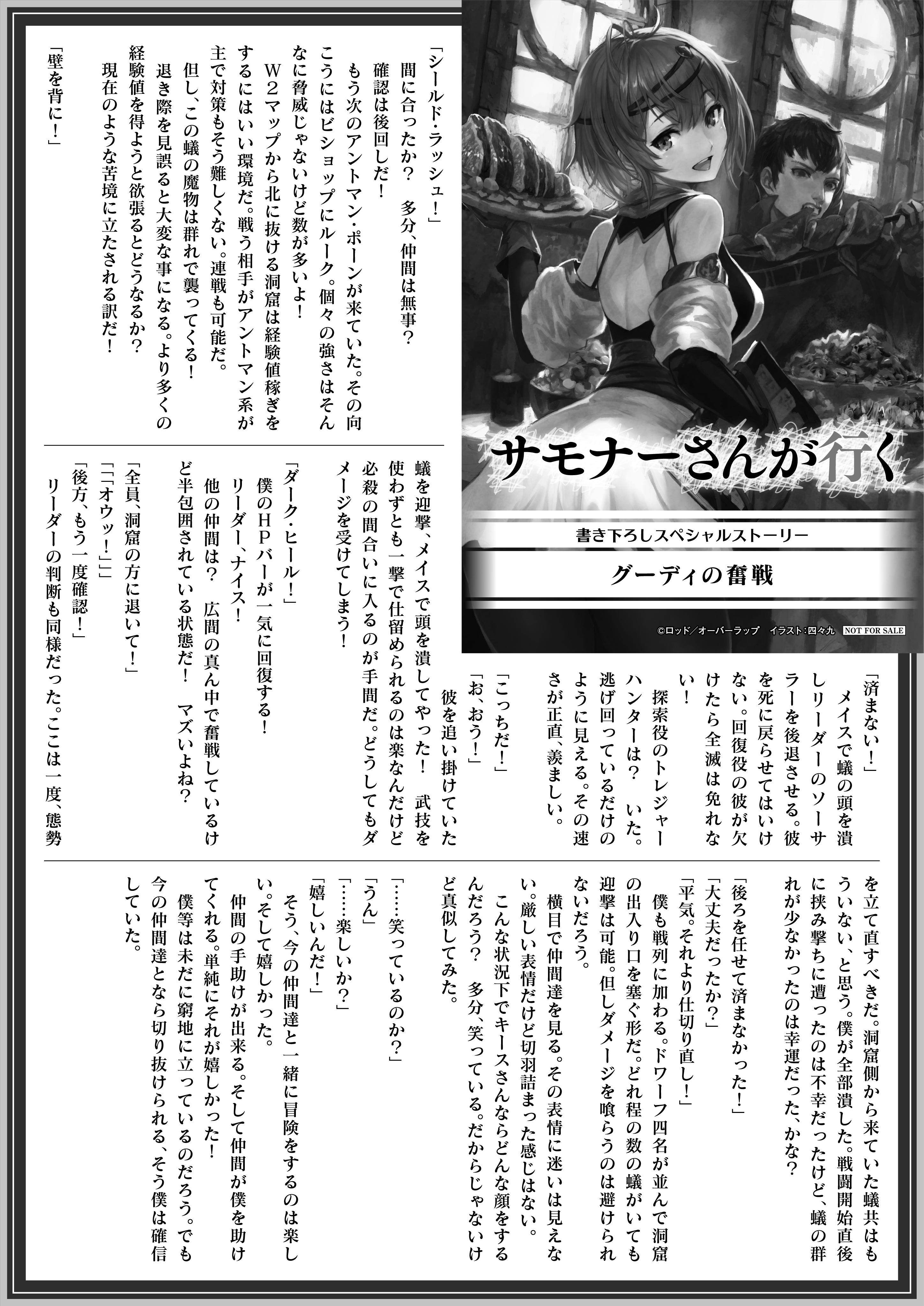 【ノベルス】「サモナーさんが行くⅥ」A4SSペーパー