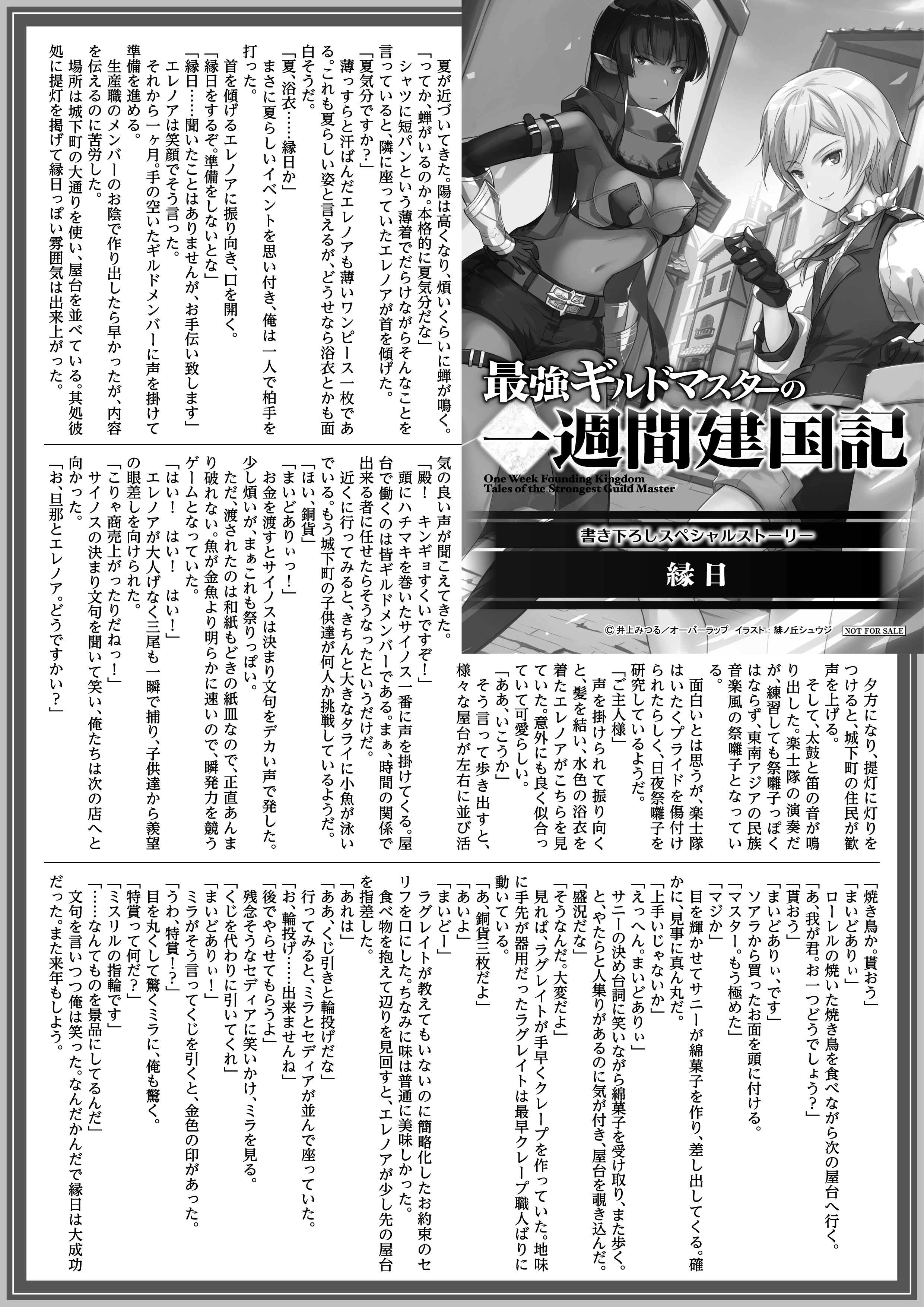 【ノベルス】「最強ギルドマスターの一週間建国記2」A4SSペーパー
