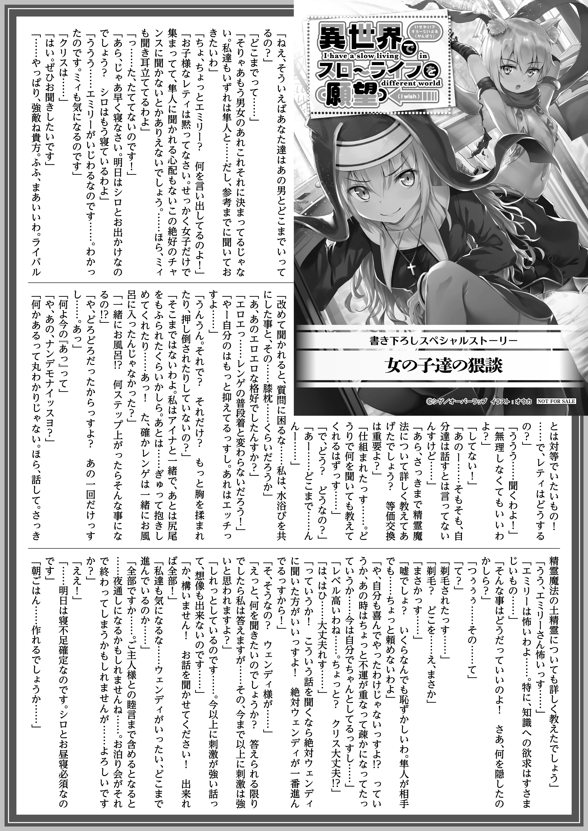 【ノベルス】「異世界でスローライフを（願望）4」A4SSペーパー