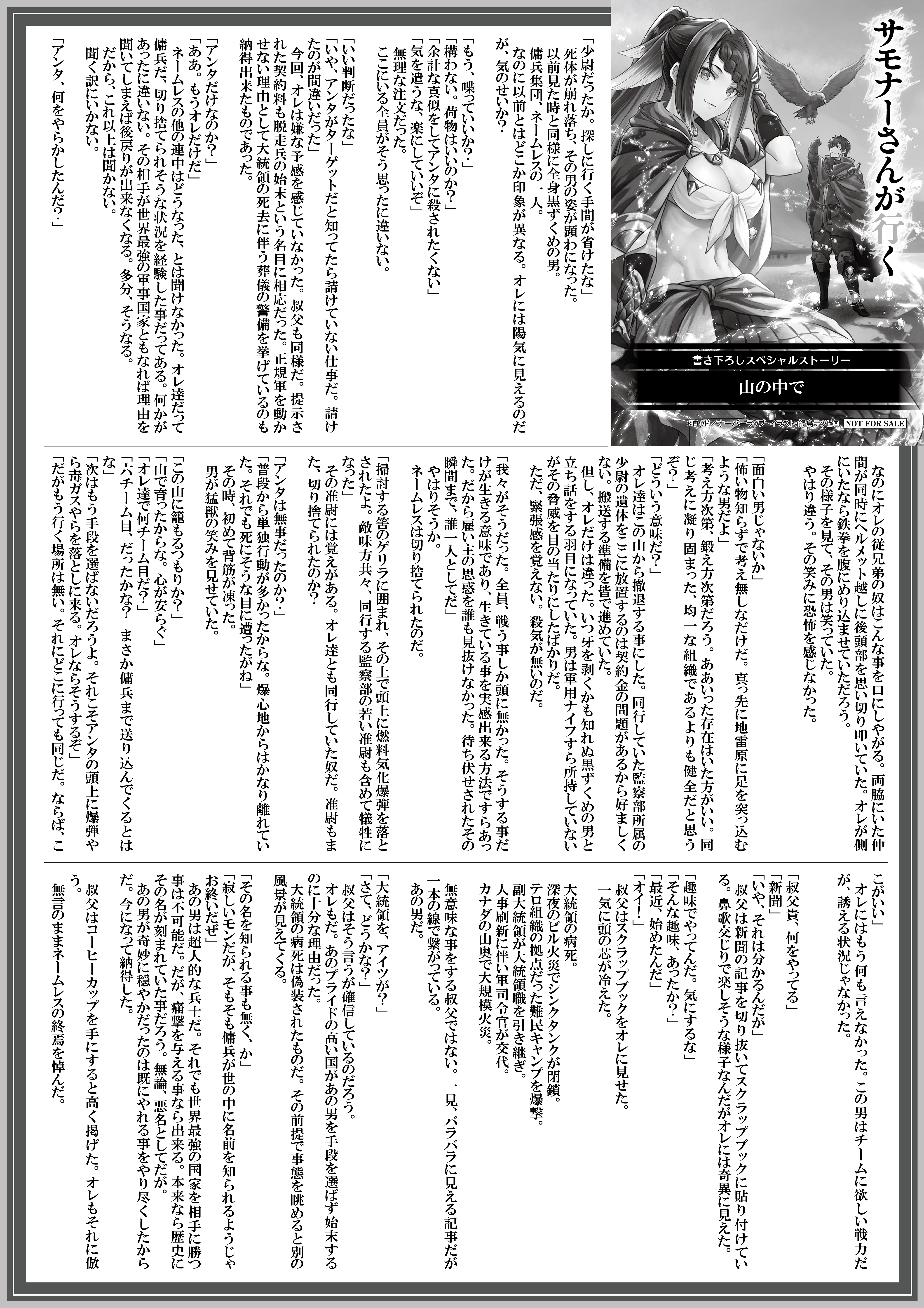 【ノベルス】『サモナーさんが行くⅨ』A4SSペーパー