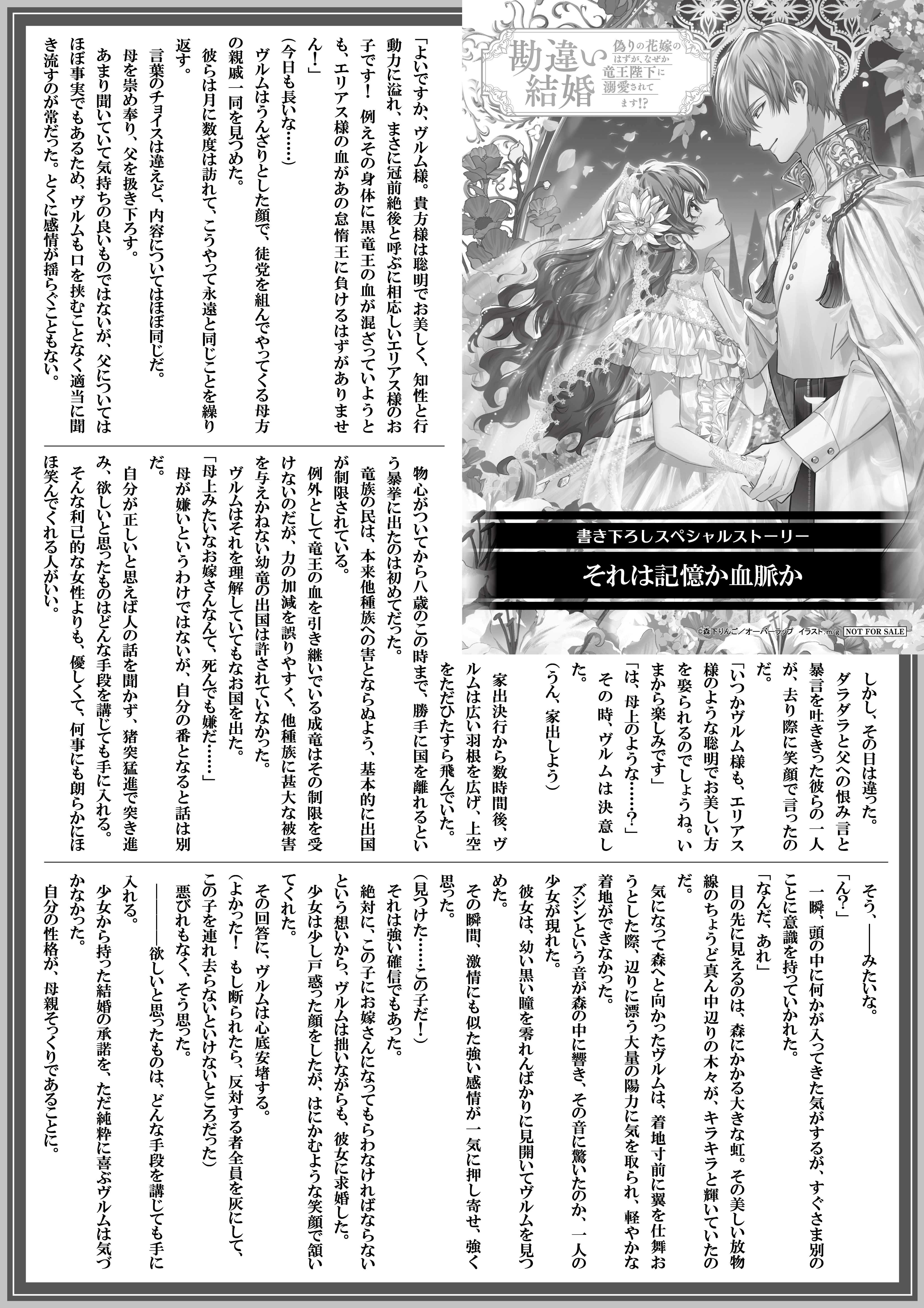 【ノベルス】『勘違い結婚-3』A4SSペーパー