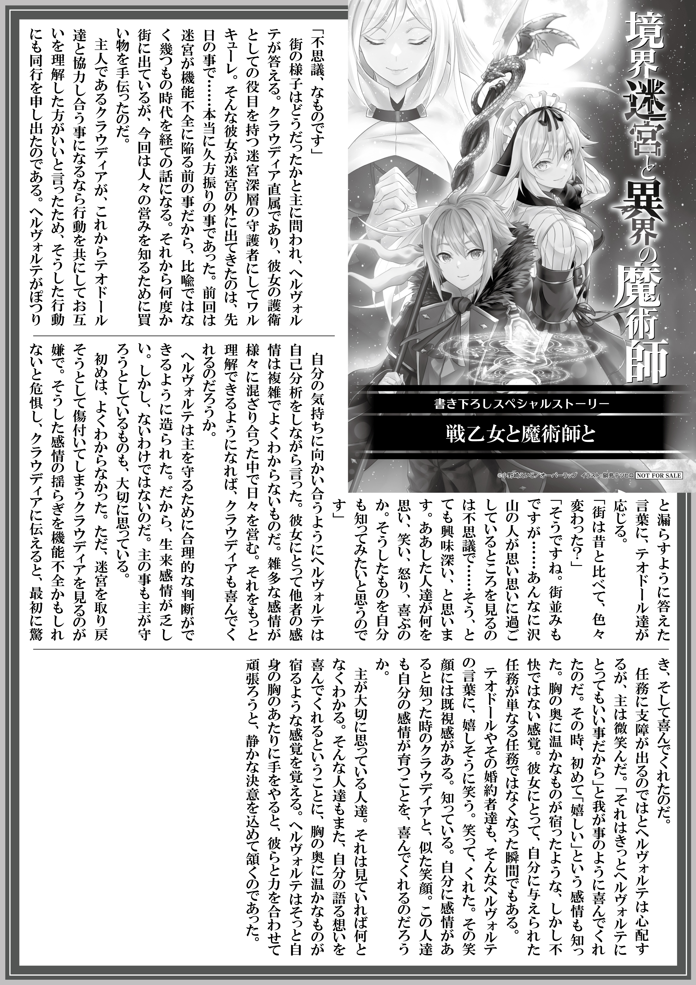 【ノベルス】『境界迷宮と異界の魔術師-18』A4SSペーパー