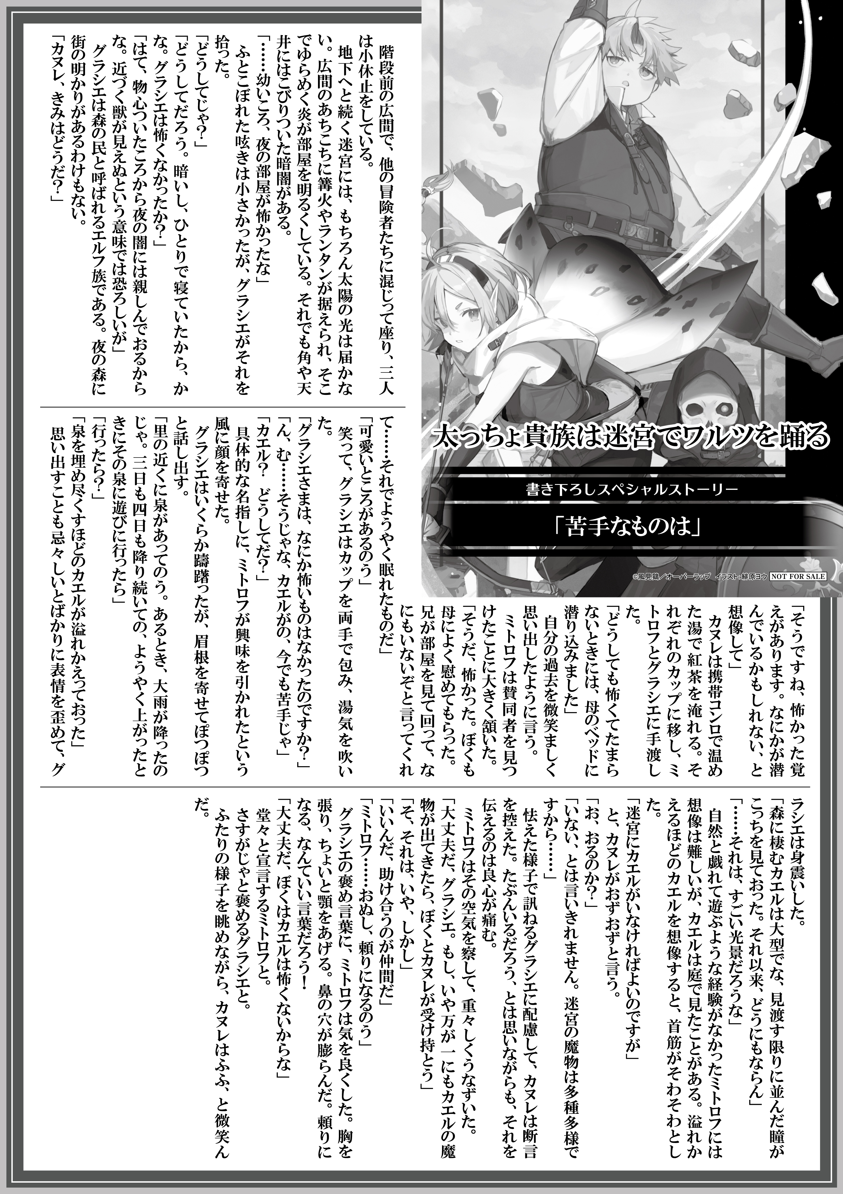 【ノベルス】『太っちょ貴族は迷宮でワルツを踊る-1』A4SSペーパー