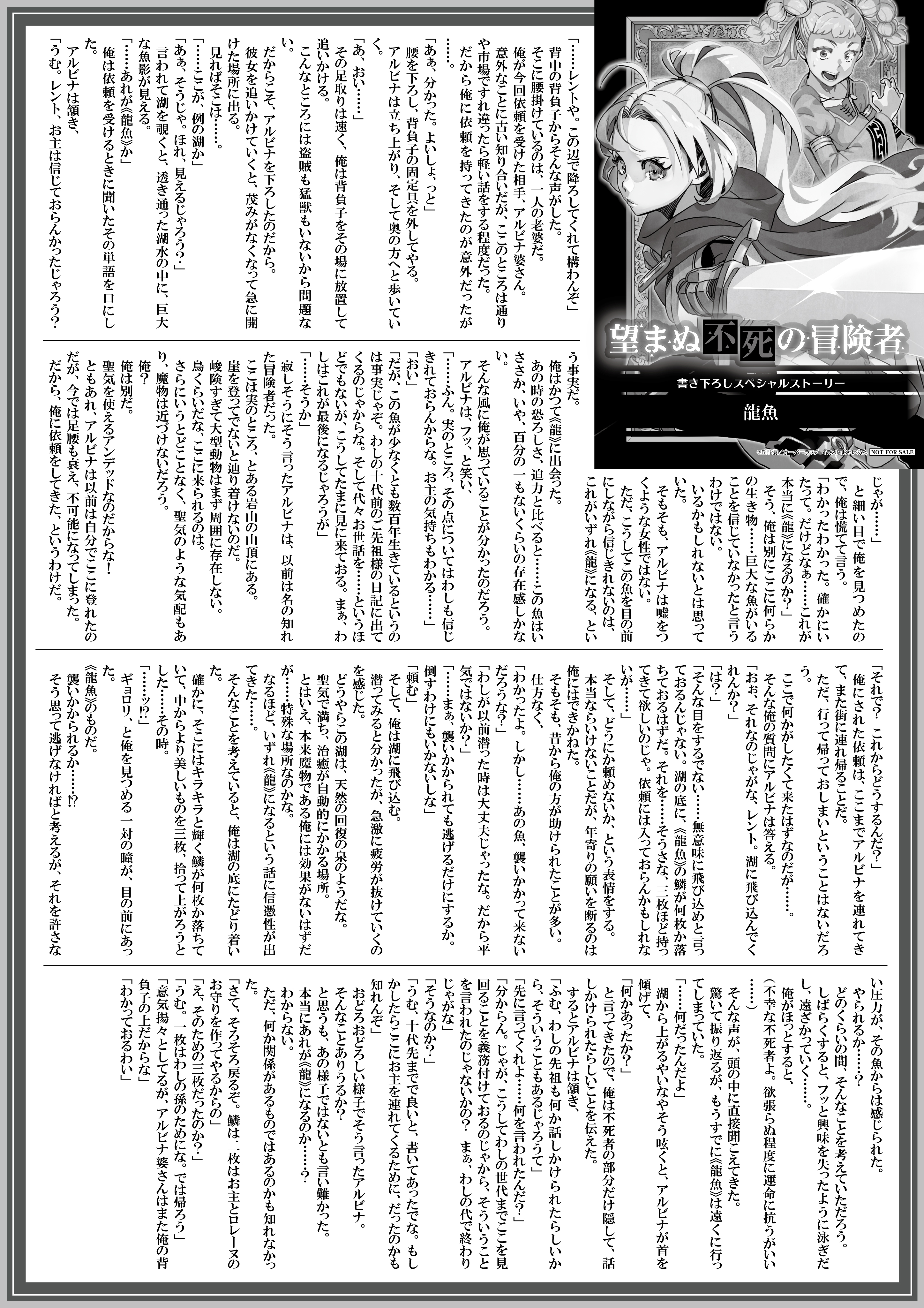 【ノベルス】『望まぬ不死の冒険者-12』A4SSペーパー