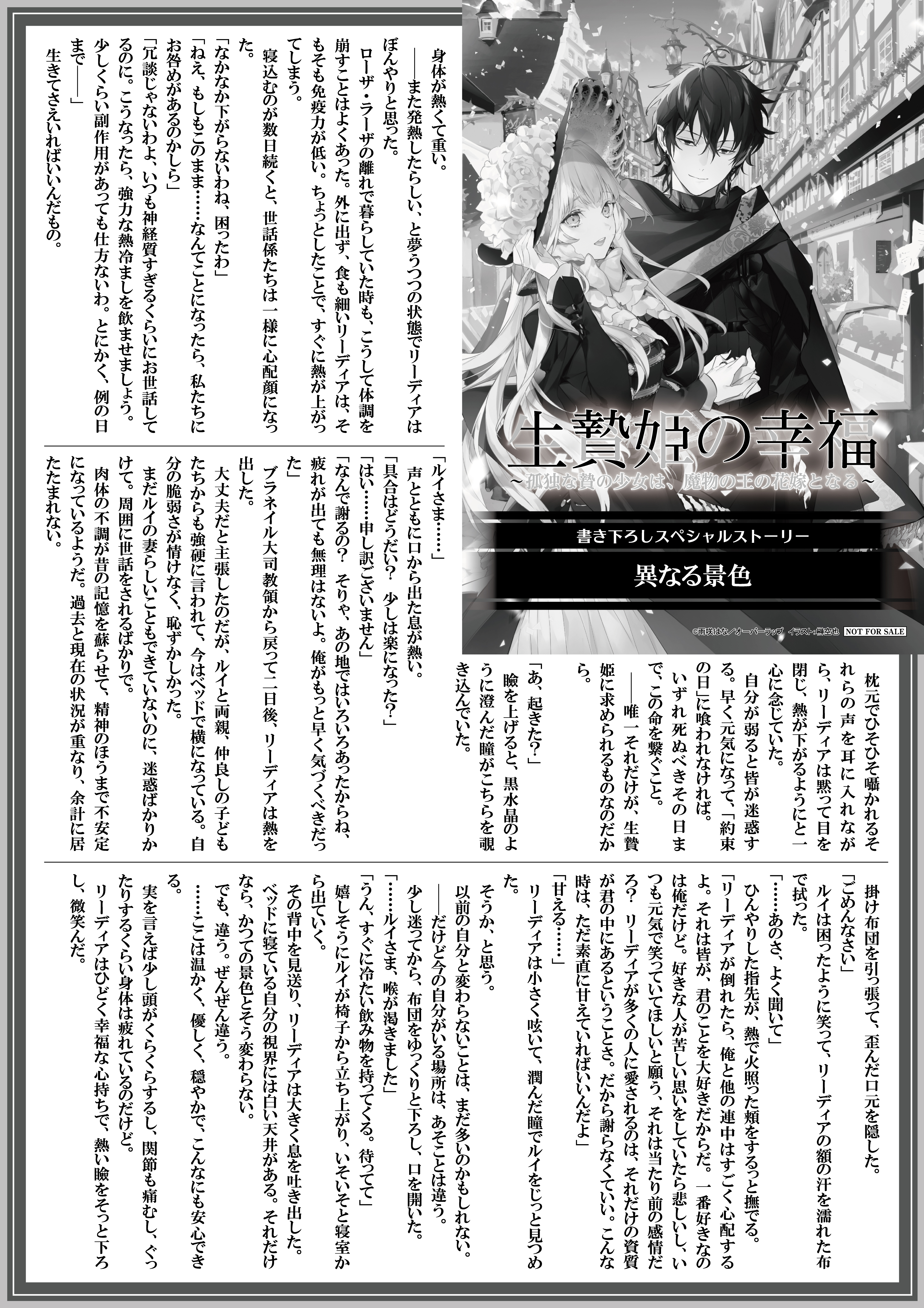 【ノベルス】『生贄姫の幸福-2』A4SSペーパー