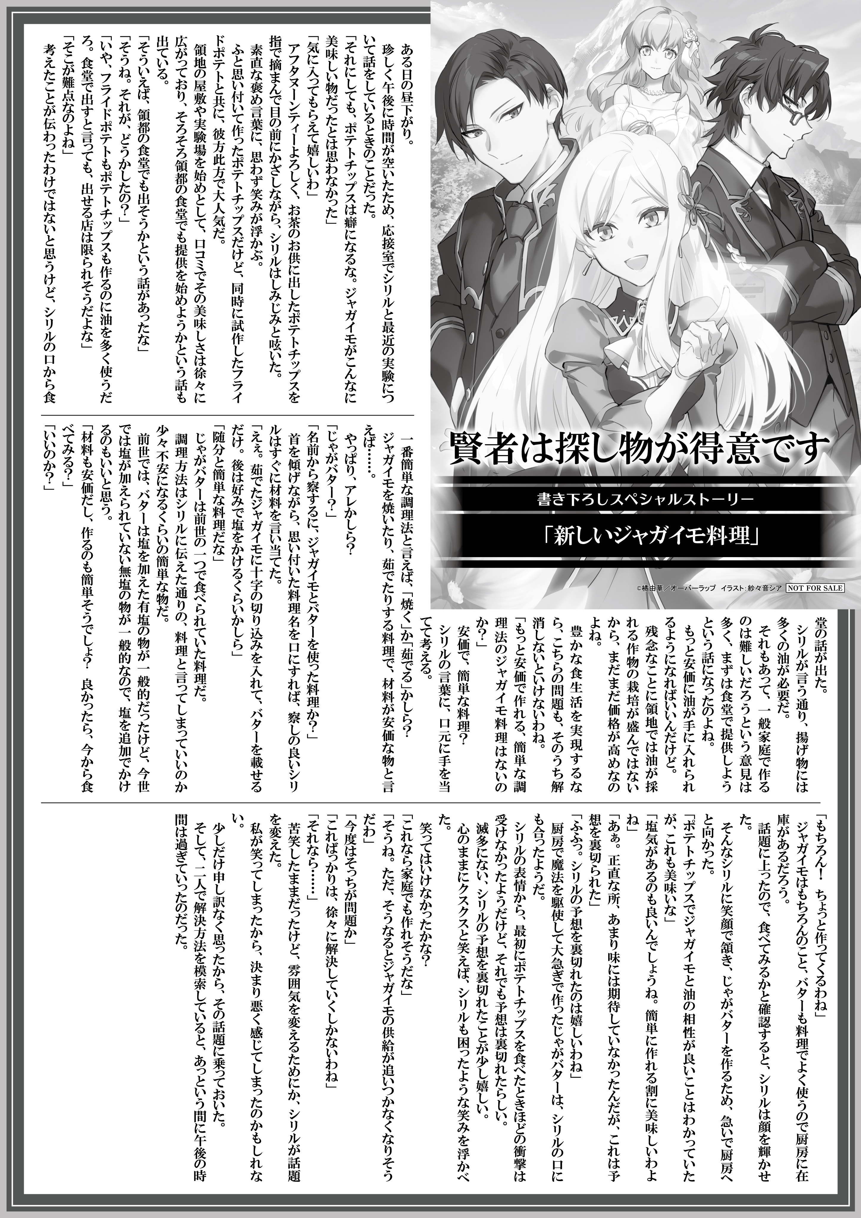 【ノベルス】『賢者は探し物が得意です』A4SSペーパー