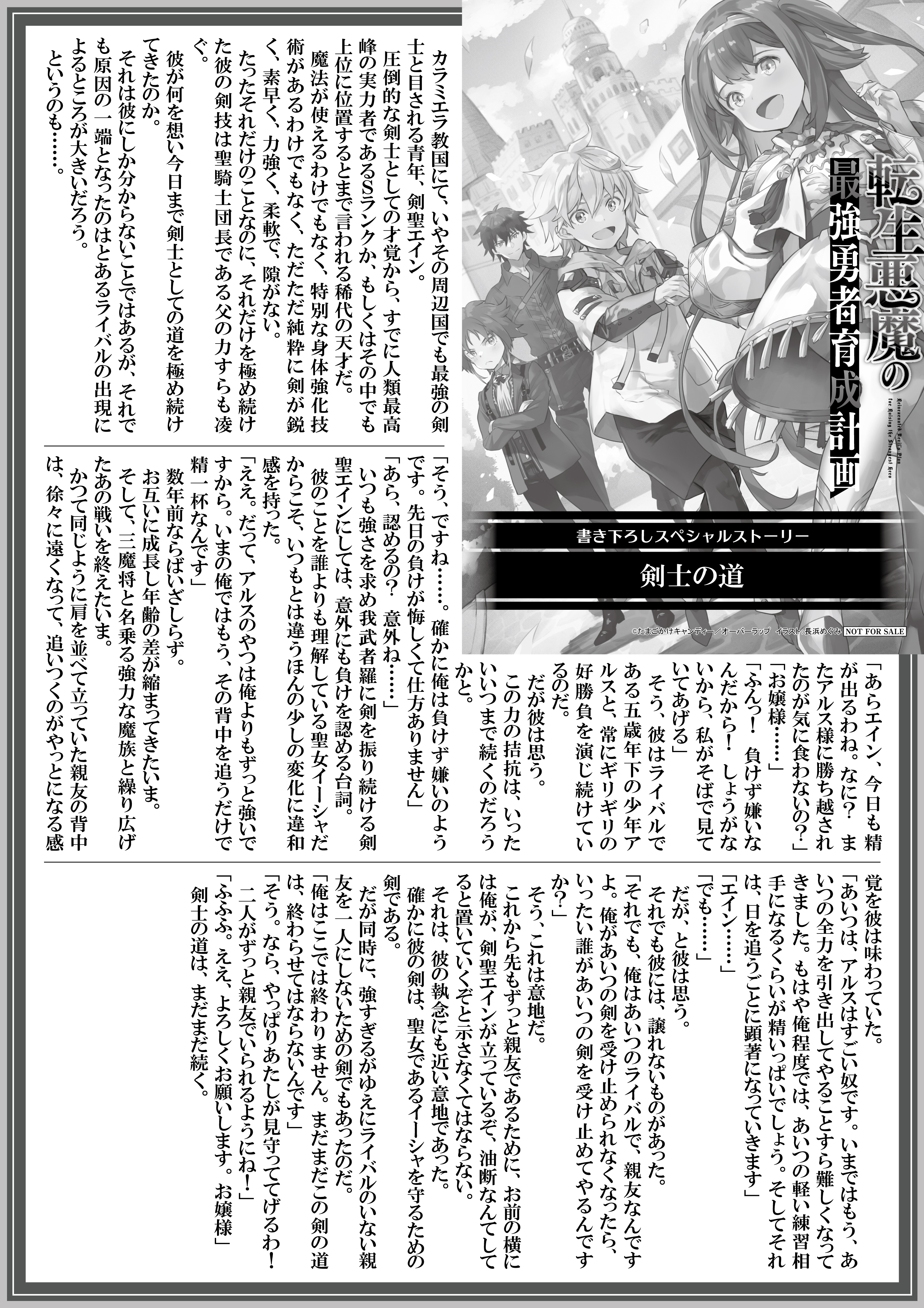 【ノベルス】『転生悪魔の最強勇者育成計画-2』A4SSペーパー