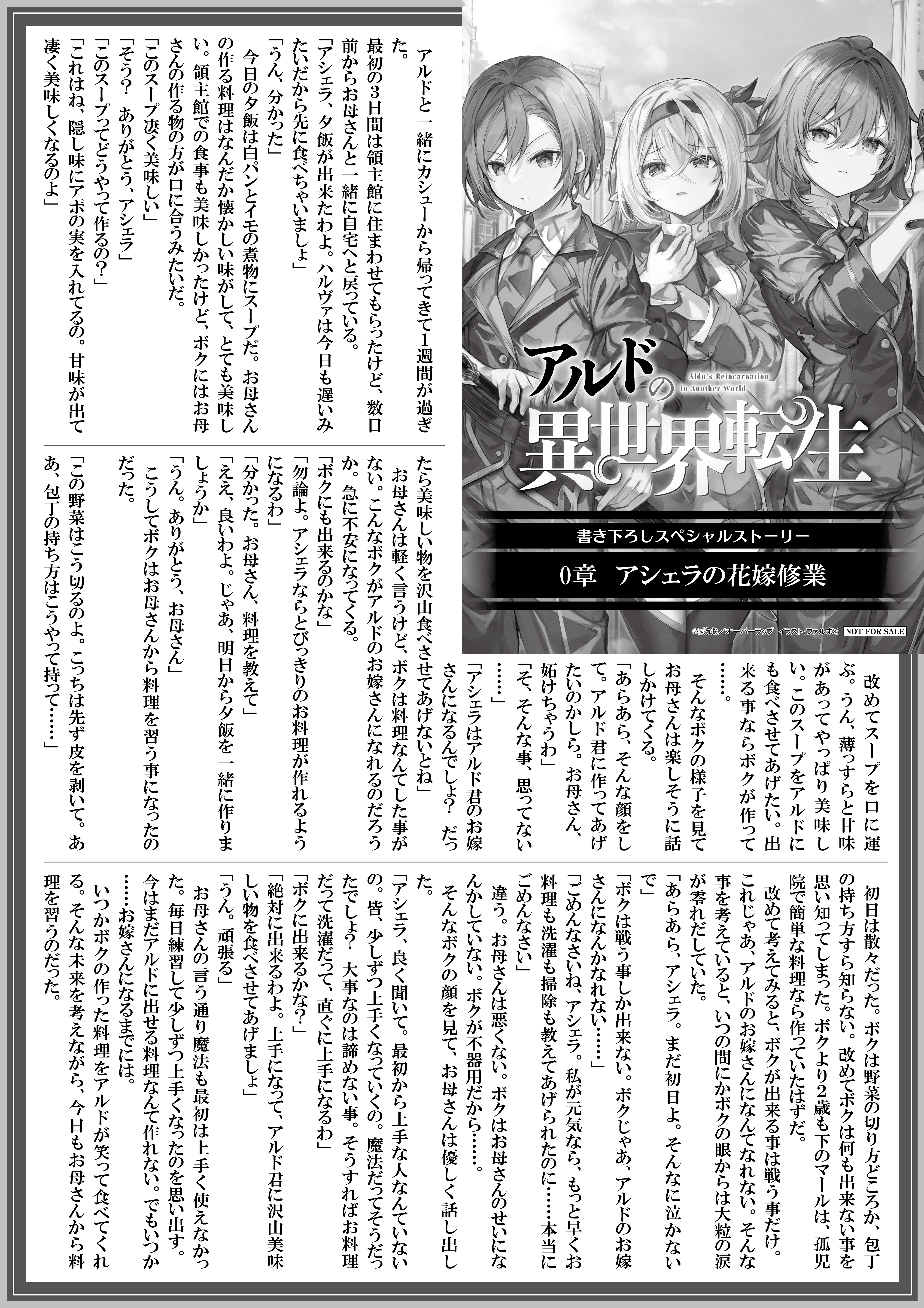 【ノベルス】【特約店】『アルドの異世界転生-2』A4SSペーパー