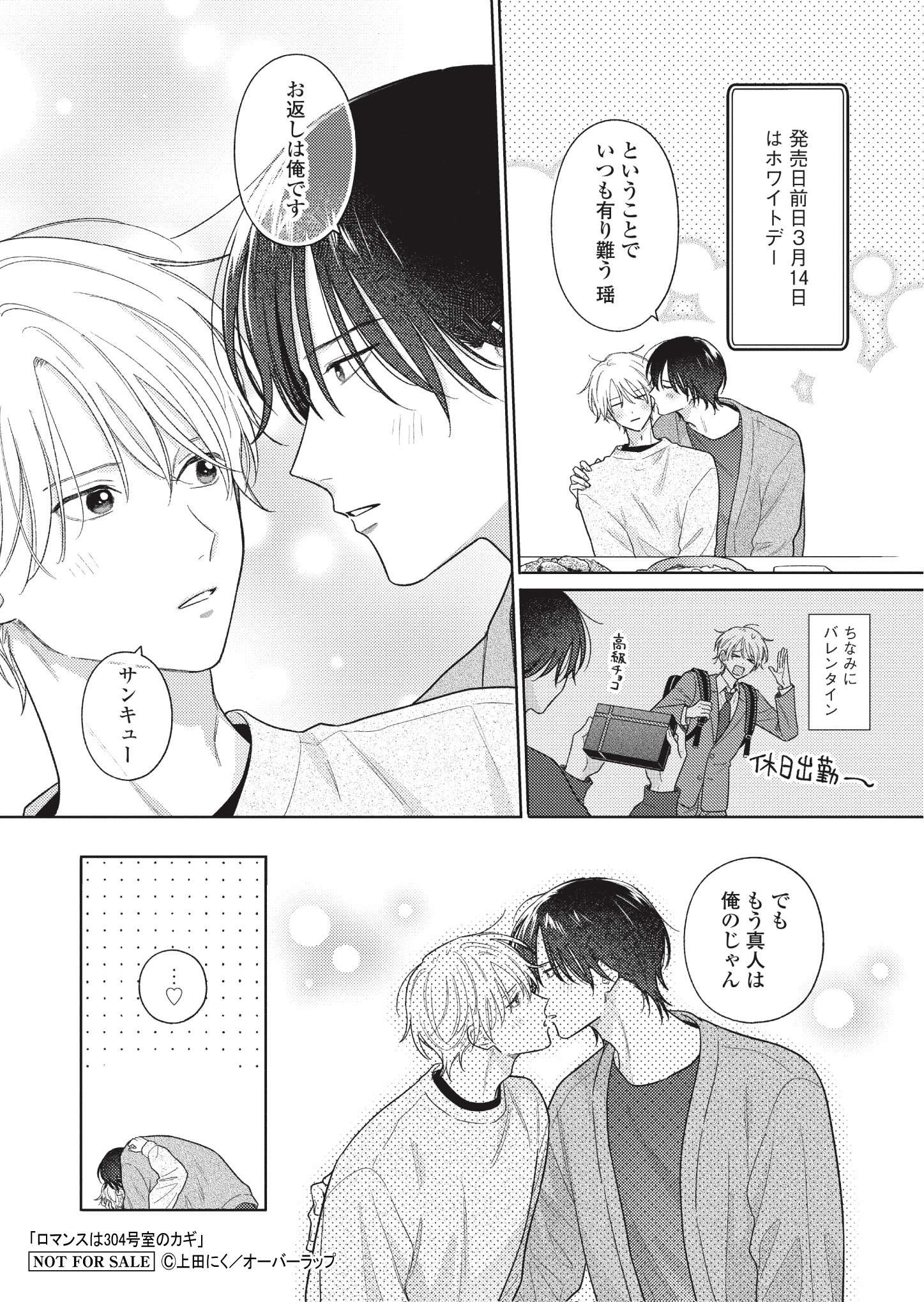 【リキューレ】【特約店】【コ】『ロマンスは304号室のカギ』A6ペーパー