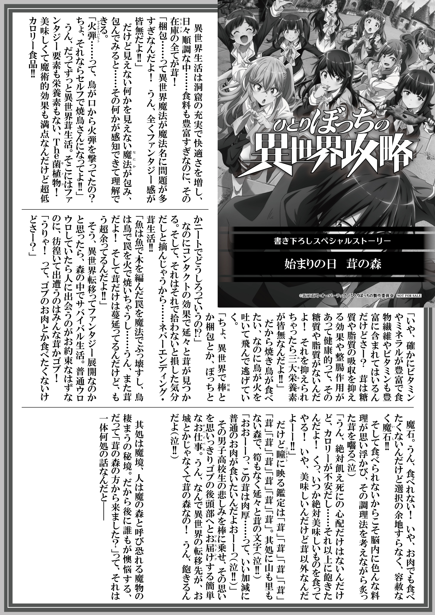 ＜アニメ化＞【文庫】『ひとりぼっちの異世界攻略』B5SSペーパー