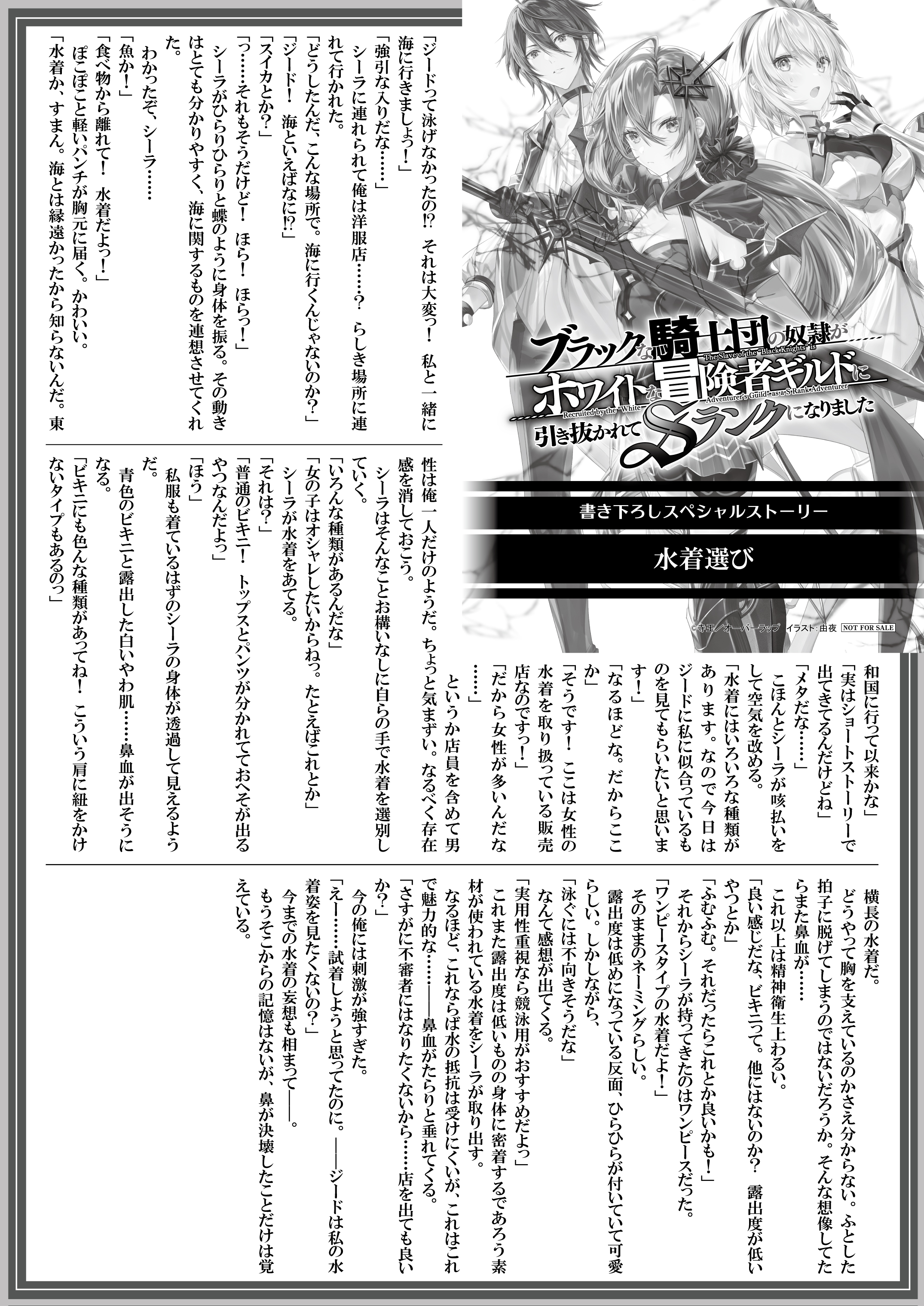 【文庫】『ブラックな騎士団の奴隷がホワイトな冒険者ギルドに引き抜かれてSランクになりました-3』B5SSペーパー