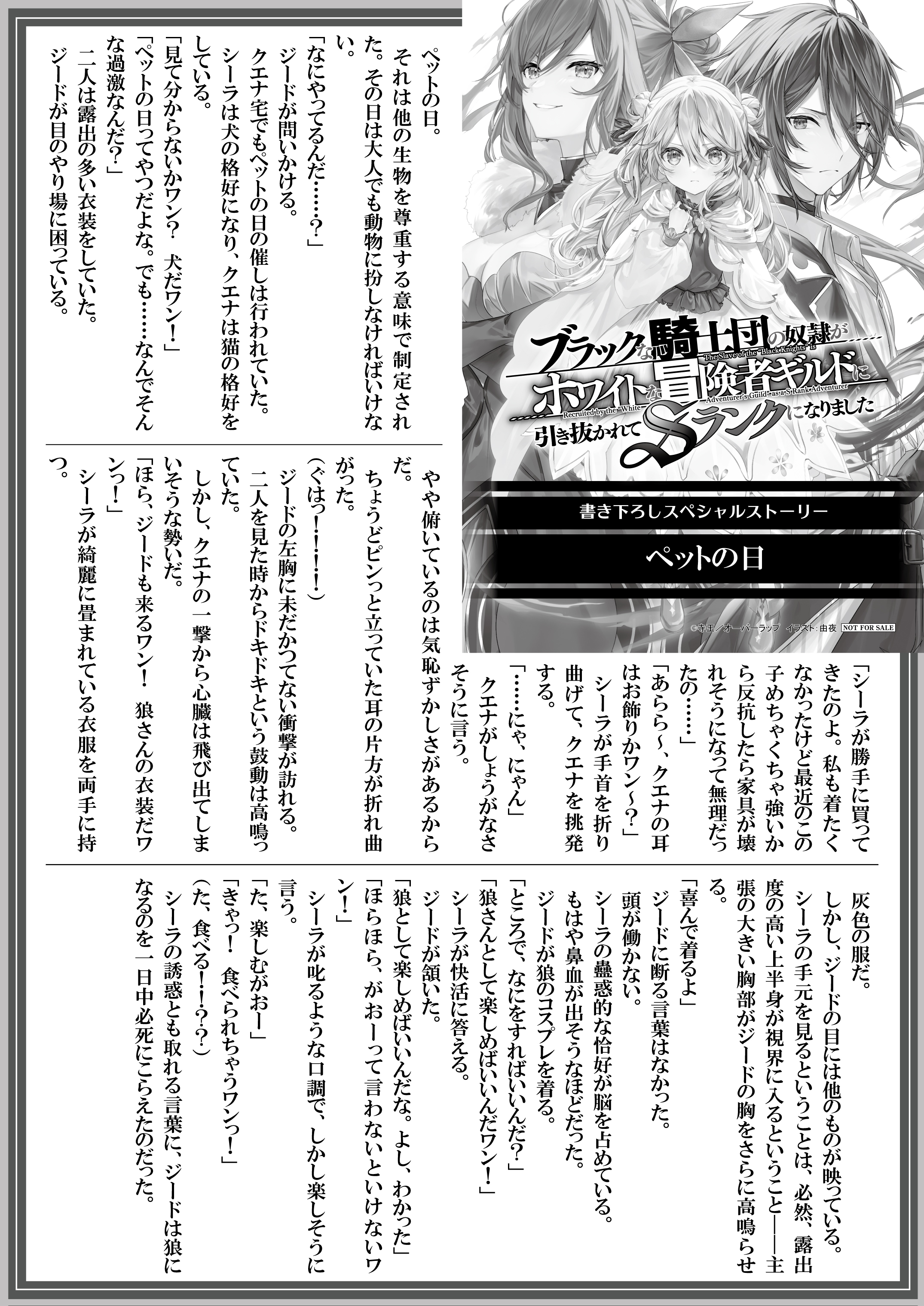 【文庫】『ブラックな騎士団の奴隷がホワイトな冒険者ギルドに引き抜かれてSランクになりました-7』B5SSペーパー