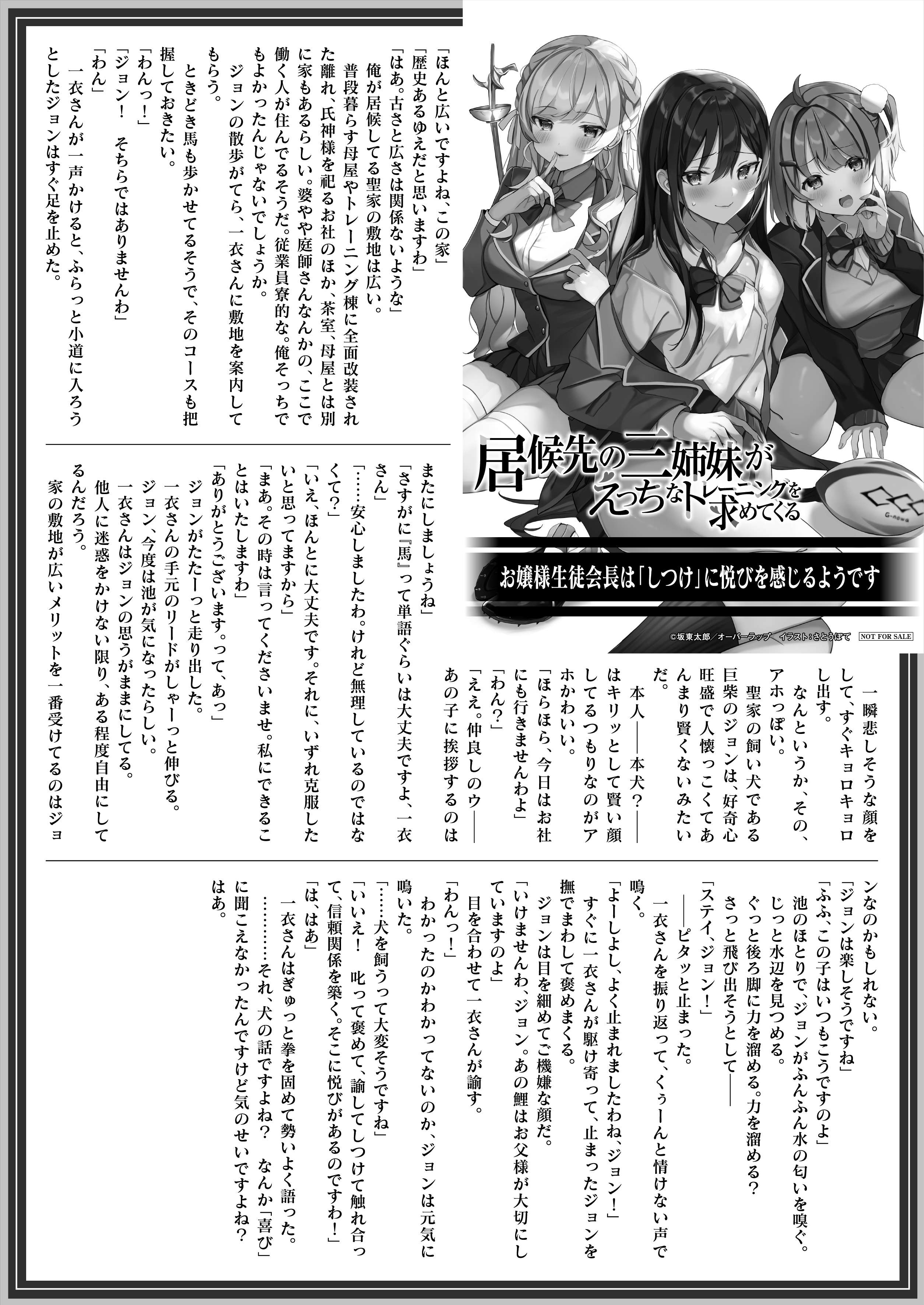 【文庫】『居候先の三姉妹がえっちなトレーニングを求めてくる』B5SSペーパー