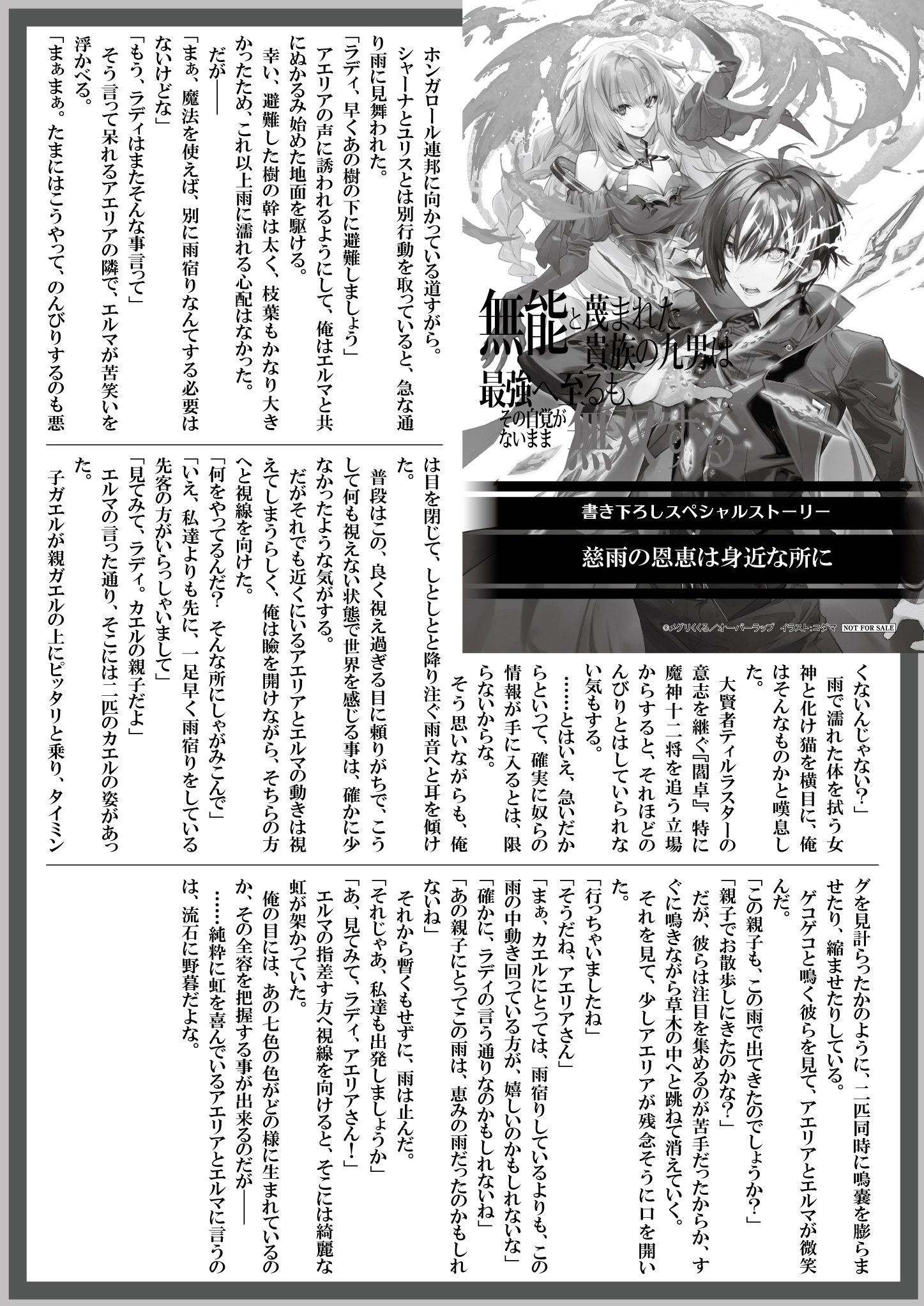 【文庫】『無能と蔑まれた貴族の九男は最強へ至るも-3』B5SSペーパー