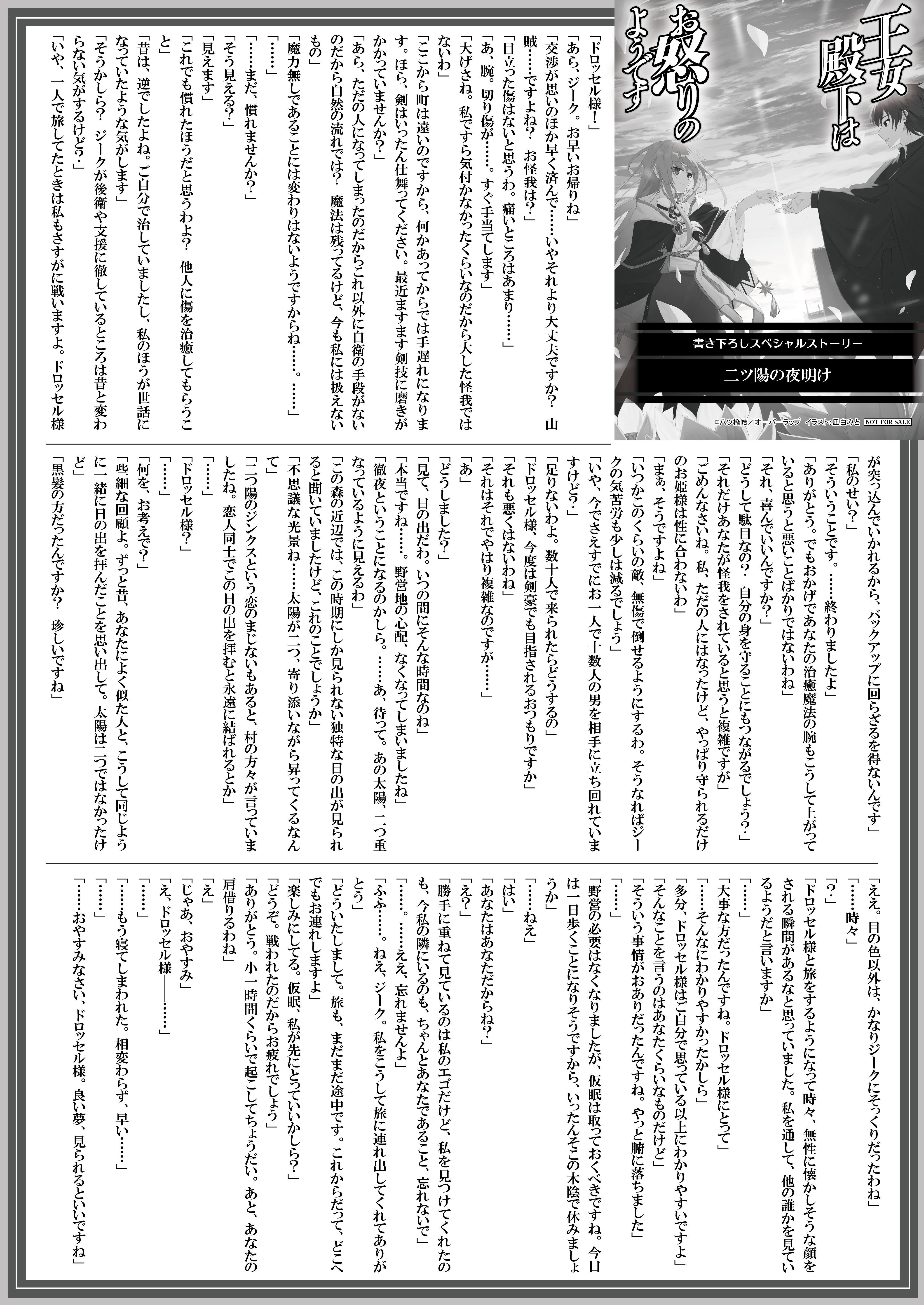 【文庫】『王女殿下はお怒りのようです-9.千年の時を越えて』B5SSペーパー