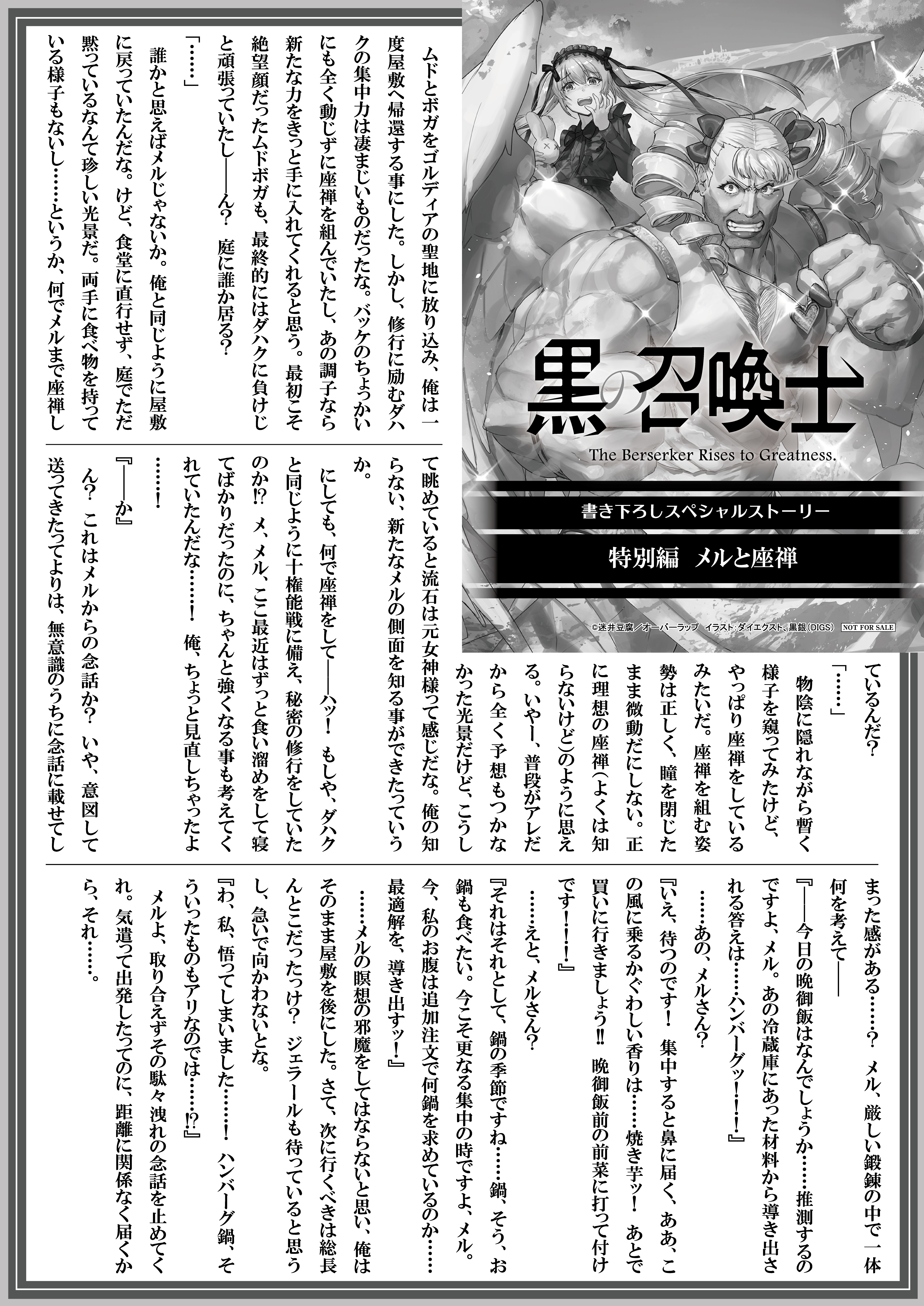 【文庫】『黒の召喚士-20』B5SSペーパー